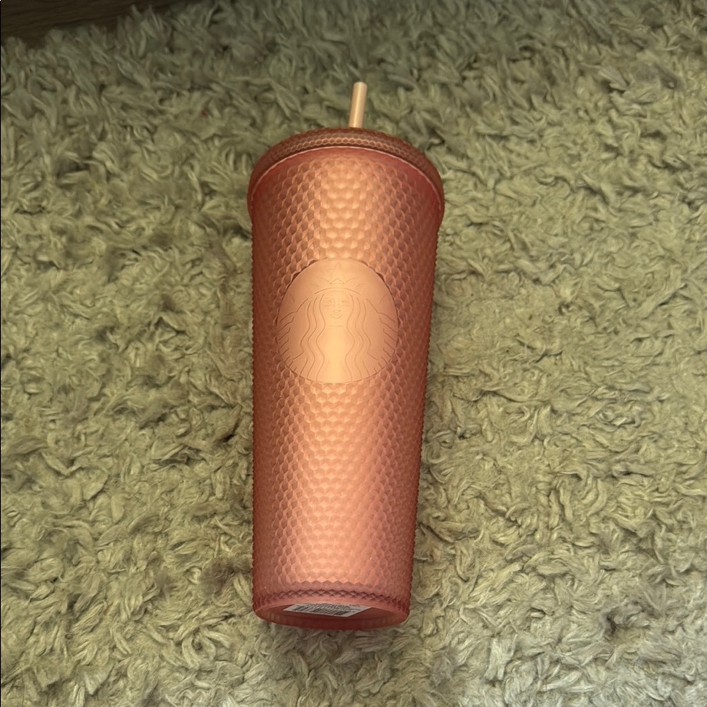 Starbucks Coral Textured Tumbler